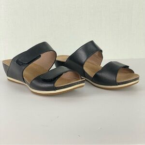 Dansko Vienna Black Slip-On Sandals Size 37 EU - 6-1/2 - 7 US